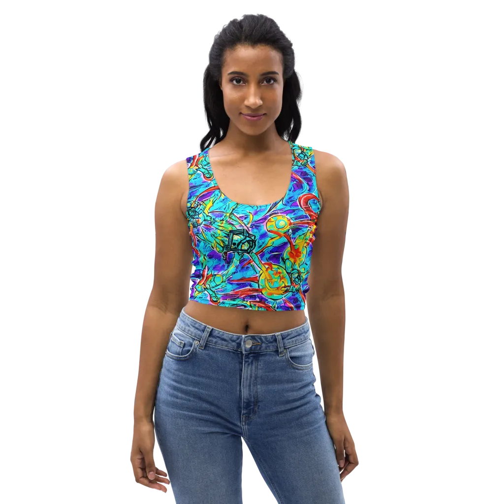 Solar Noise on Crop Top — Front