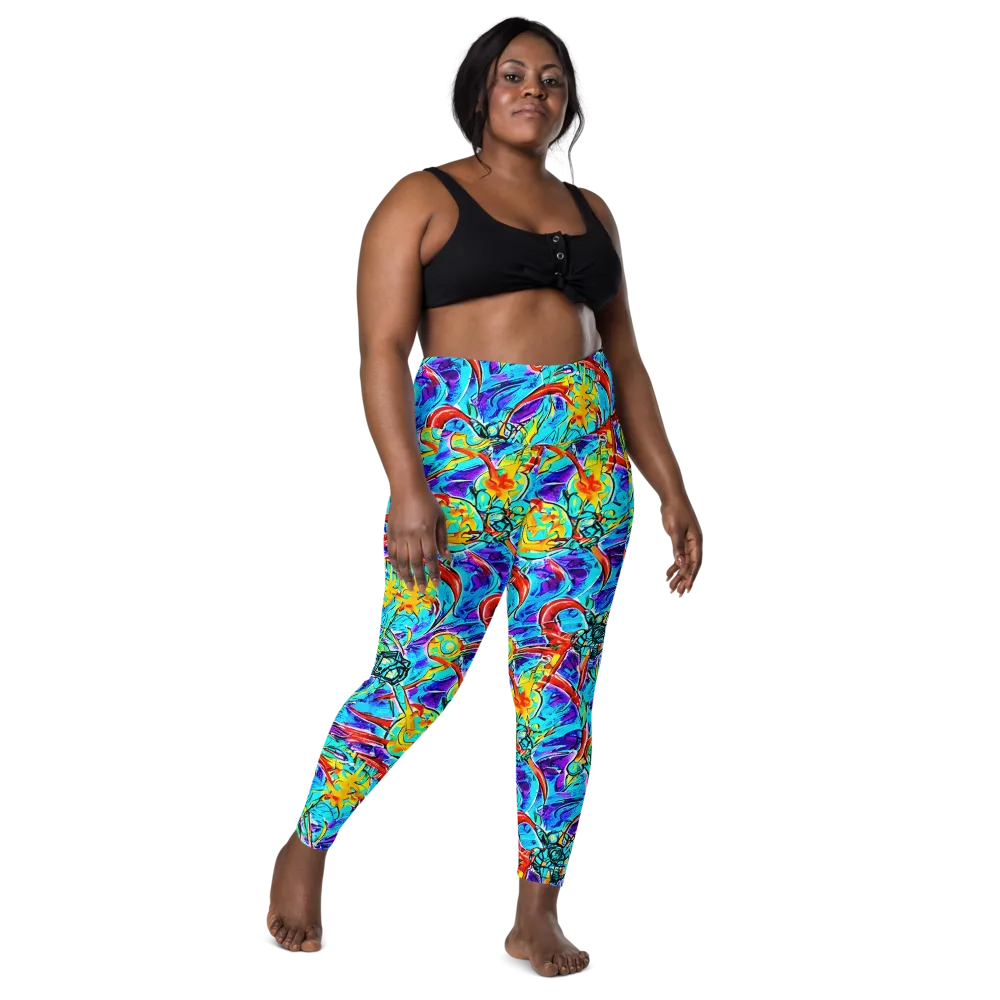 Solar Noise on Leggings with Pockets — Front