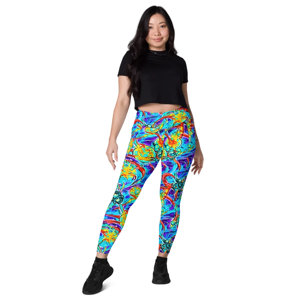 Solar Noise on Leggings with Pockets — Front