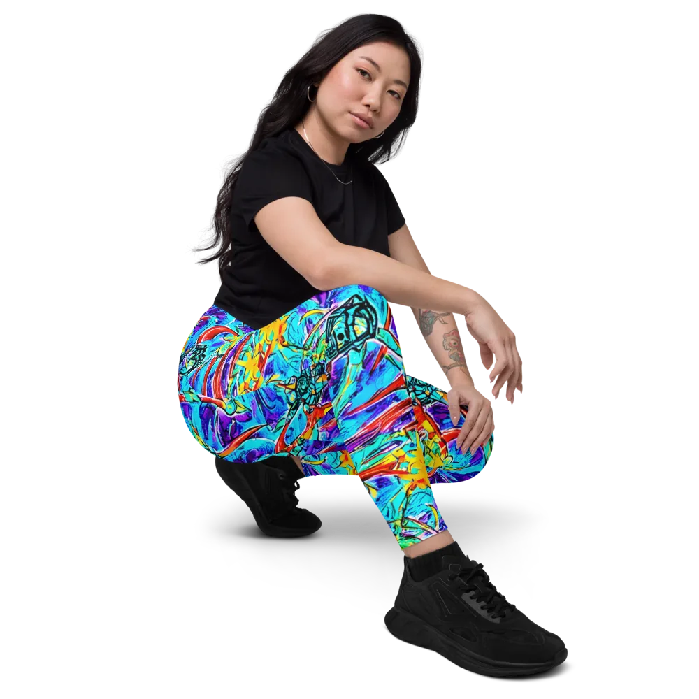 Solar Noise on Leggings with Pockets — Right Front