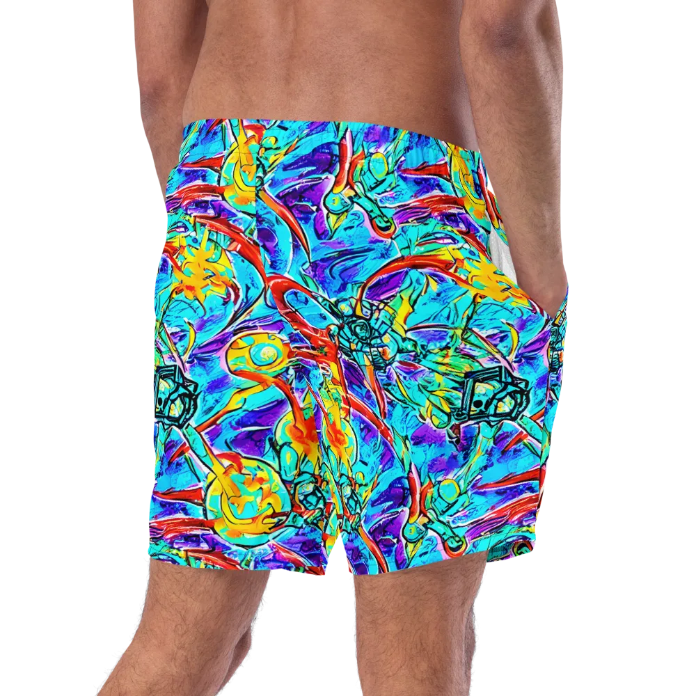 Solar Noise on Swim Trunks — Right Back