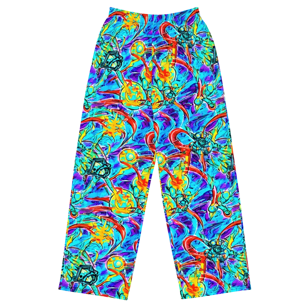 Solar Noise on Wide-Leg Pants — Front
