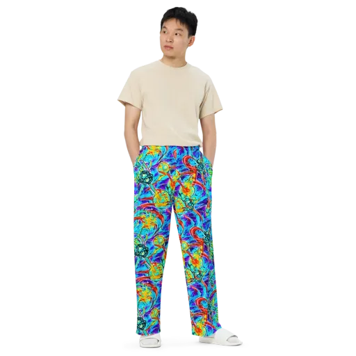 Solar Noise on a Wide-Leg Pants