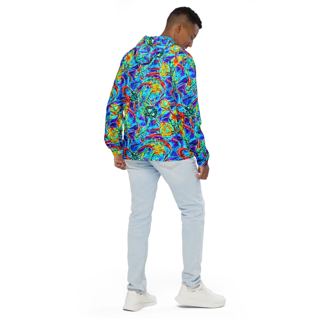 Solar Noise on Men's Windbreaker — Back