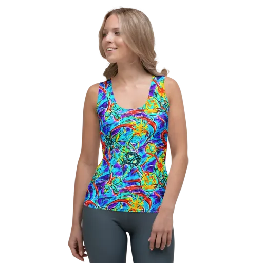 Solar Noise on a Women's Tank Top