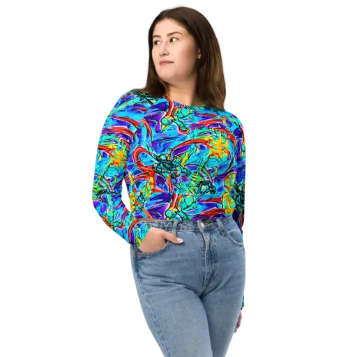 Solar Noise on a Long Sleeve Crop Top