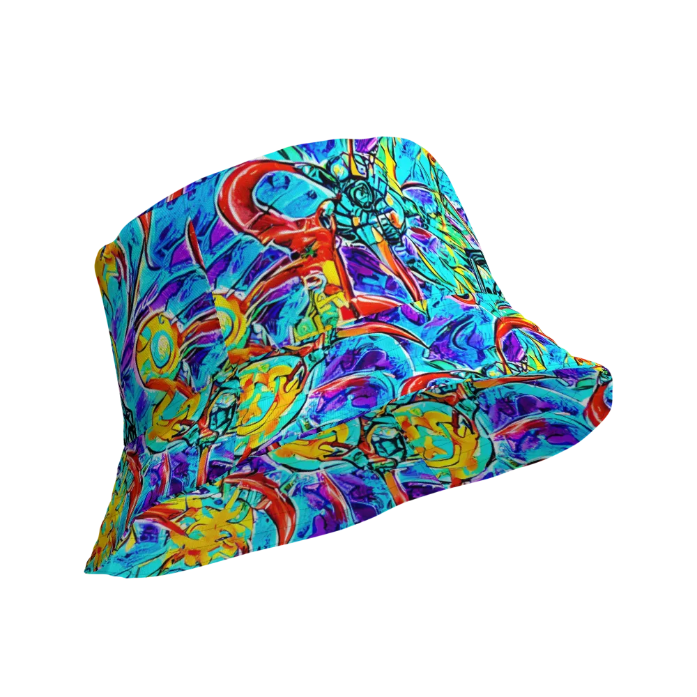 Solar Noise on Reversible Bucket Hat — Product details Outside