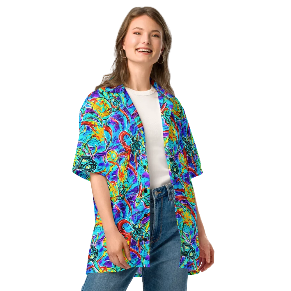 Solar Noise on Button Shirt — Front
