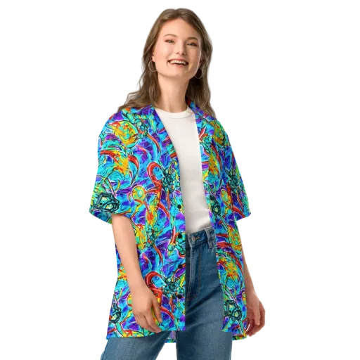Solar Noise on a Button Shirt