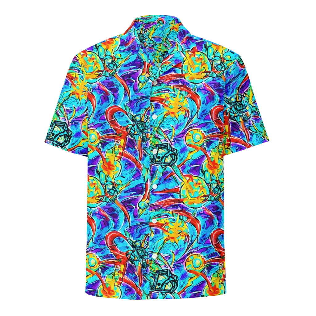 Solar Noise on Button Shirt — Front