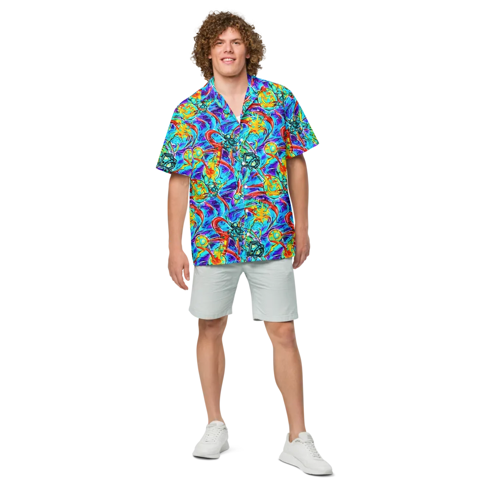 Solar Noise on Button Shirt — Front