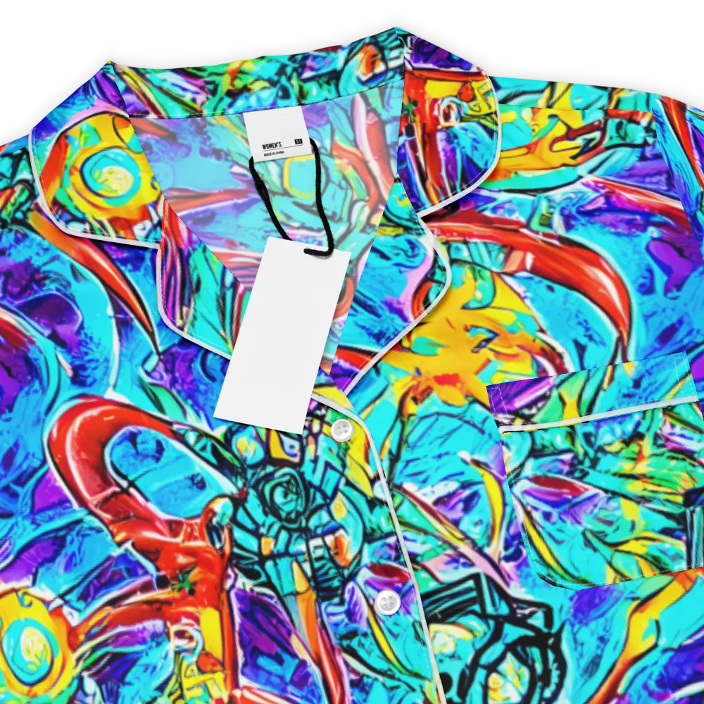 Solar Noise on Women's Short Sleeve Pajama Top — Product details