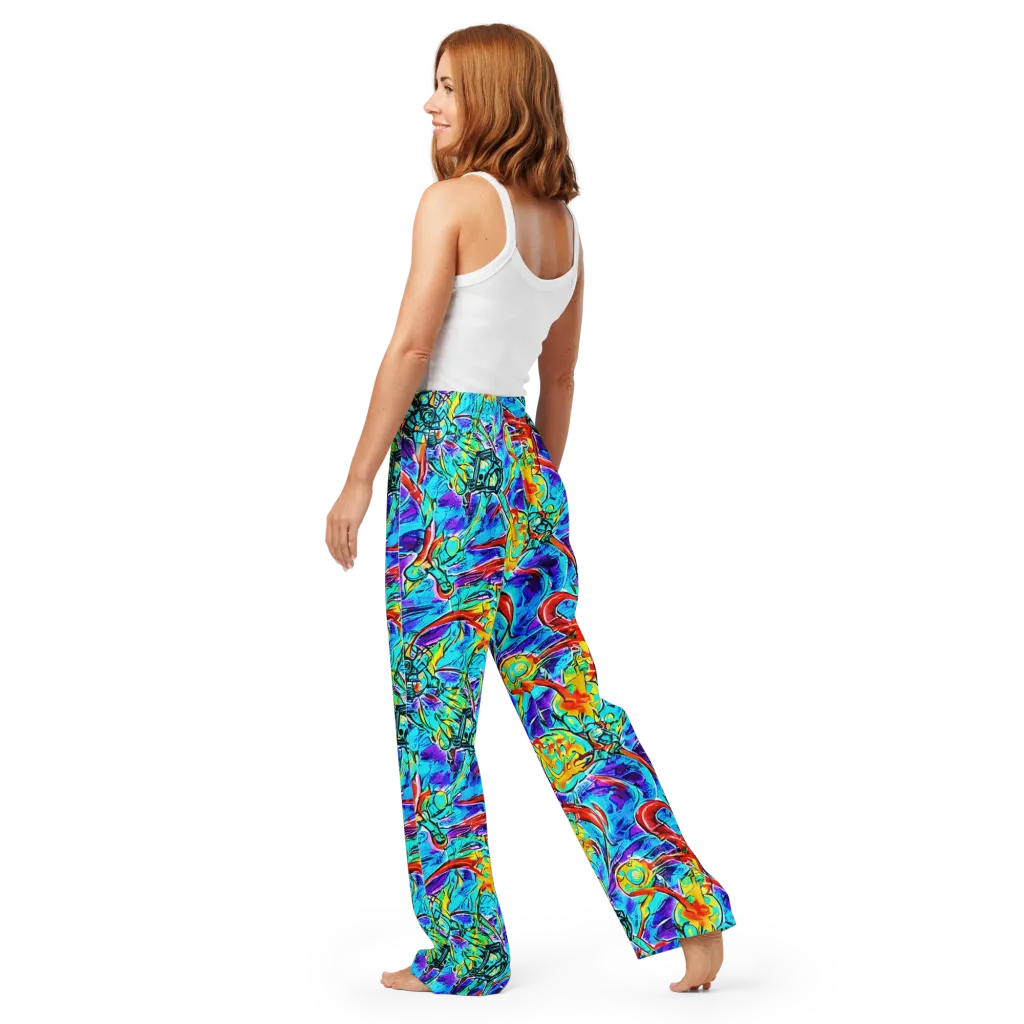 Solar Noise on Women's Pajama Pants — Back