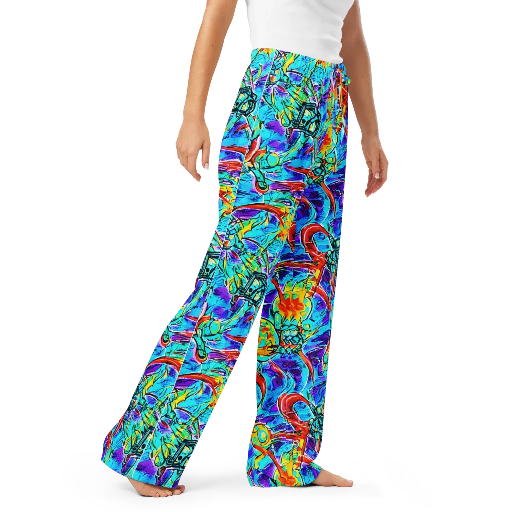 Solar Noise on Women's Pajama Pants — Right Front