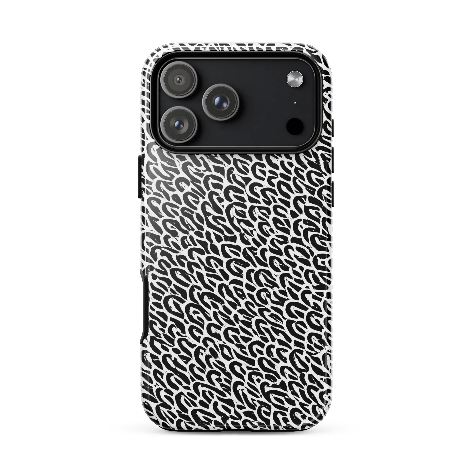 Noir Ribbons on Tough Case for iPhone® — Front