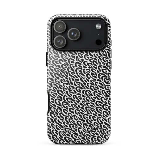 Noir Ribbons on a Tough Case for iPhone®