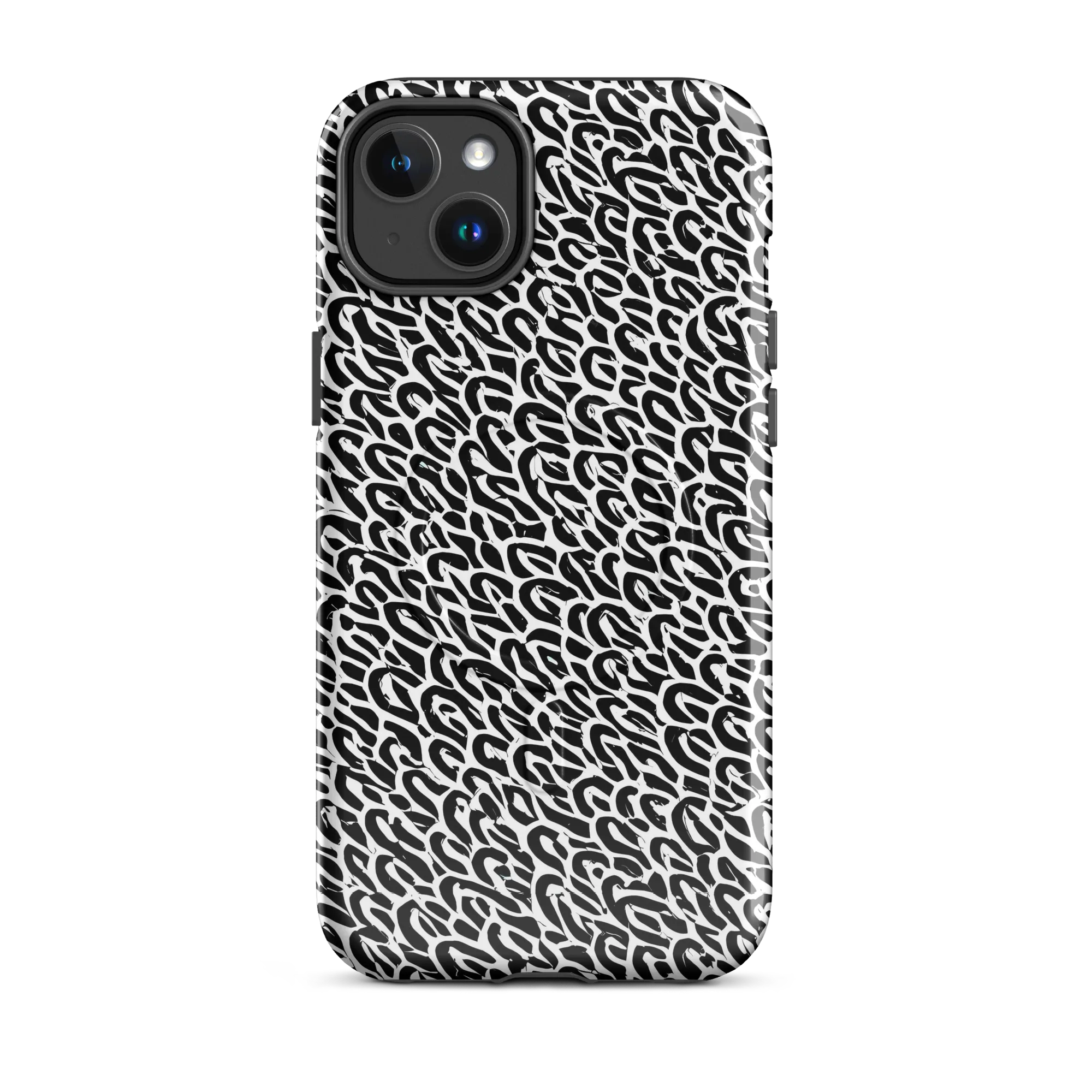Noir Ribbons on MagSafe Tough Case for iPhone® — Front