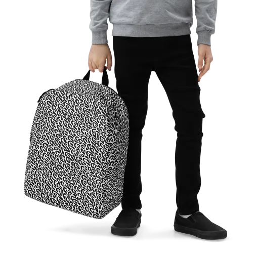 Noir Ribbons on a Minimalist Backpack