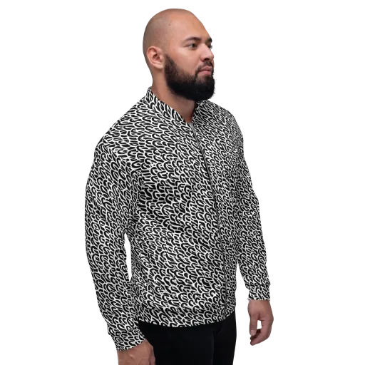 Noir Ribbons on a Bomber Jacket