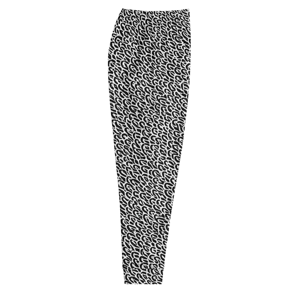 Noir Ribbons on Men's Joggers — Right