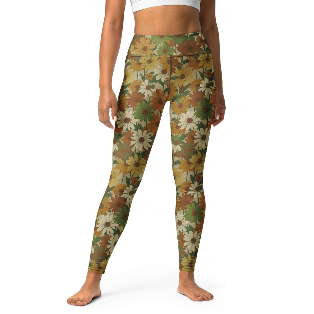 Harvest Bloom on Yoga Leggings — Front