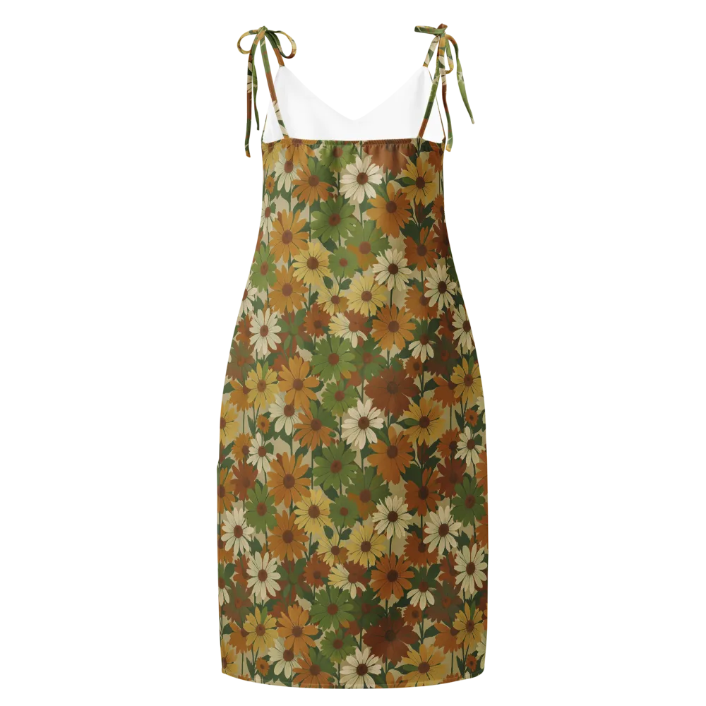 Harvest Bloom on Slip Dress — Back