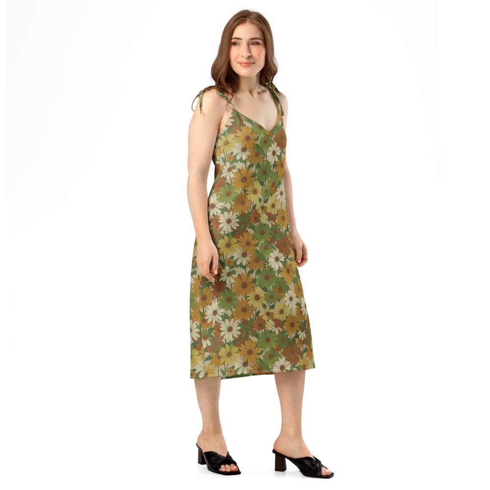 Harvest Bloom on Slip Dress — Right Front