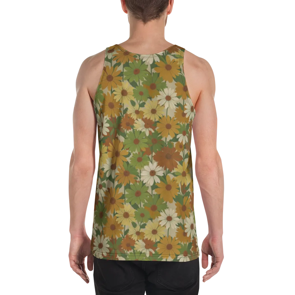 Harvest Bloom on Men's Tank Top — Back