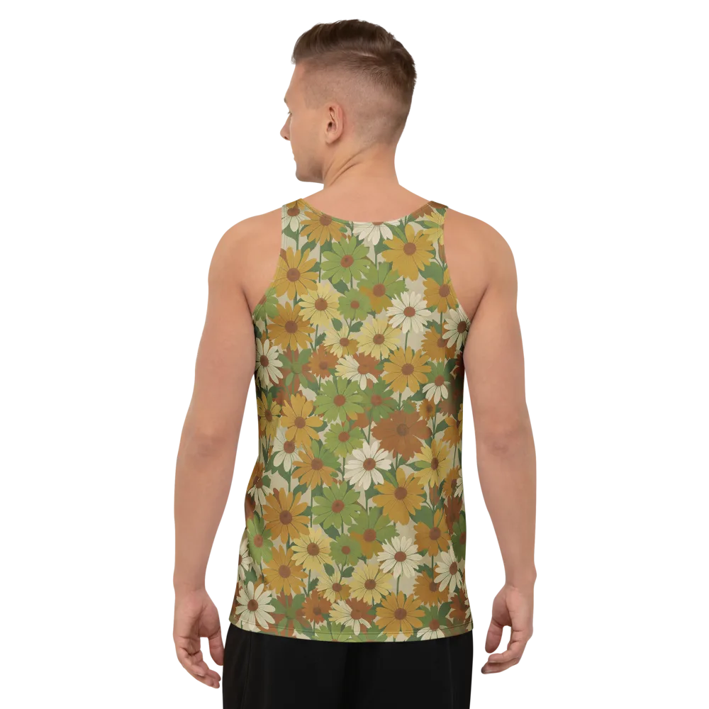 Harvest Bloom on Men's Tank Top — Back