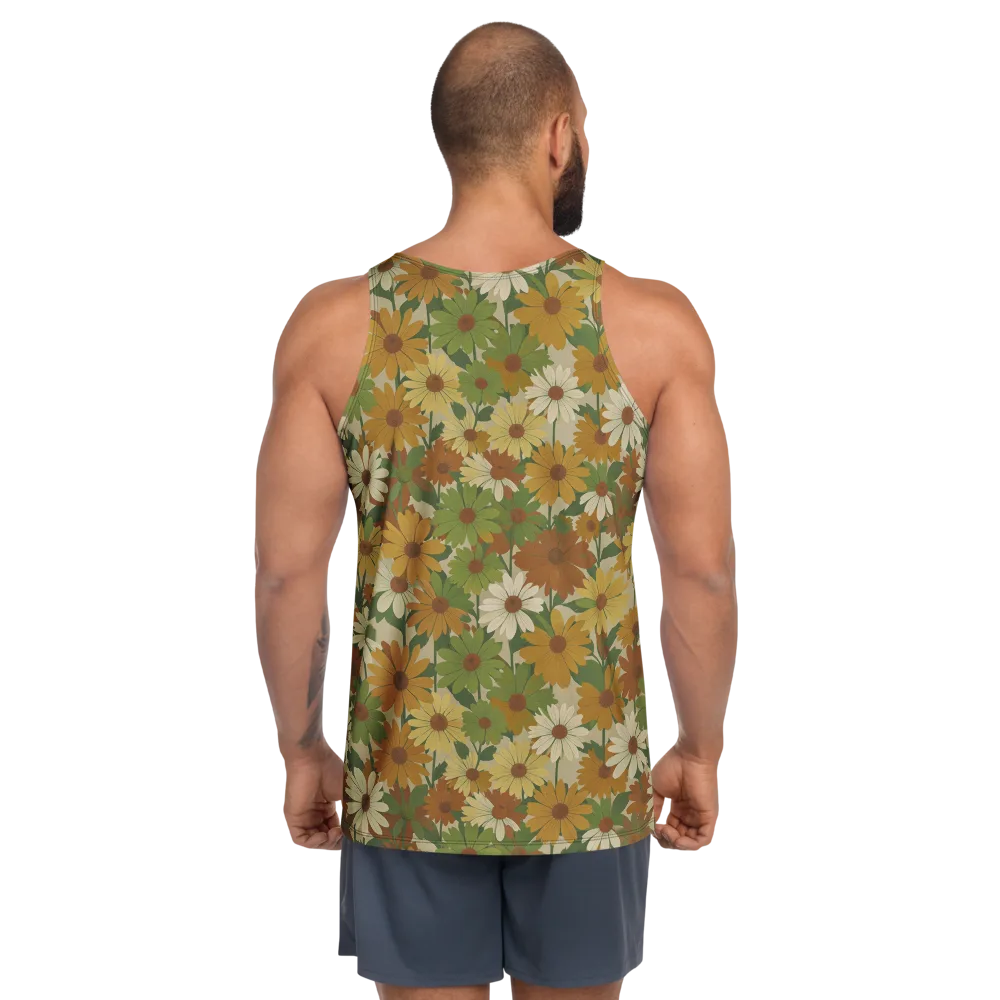 Harvest Bloom on Men's Tank Top — Back