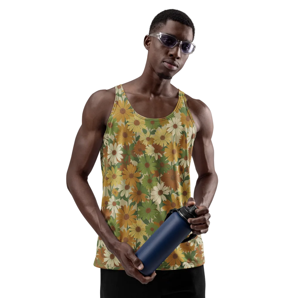 Harvest Bloom on Men's Tank Top — Front
