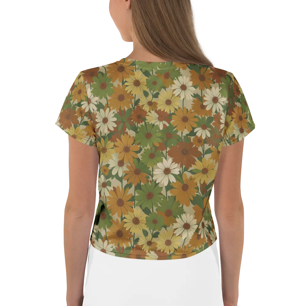 Harvest Bloom on Crop Tee — Back
