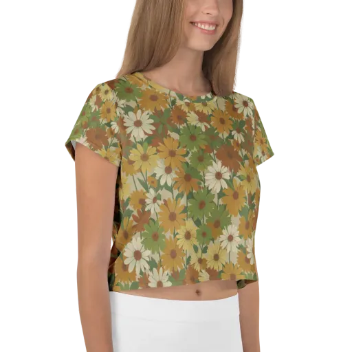 Harvest Bloom on a Crop Tee