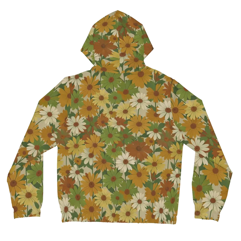 Harvest Bloom on Women's Full-Zip Hoodie — Back