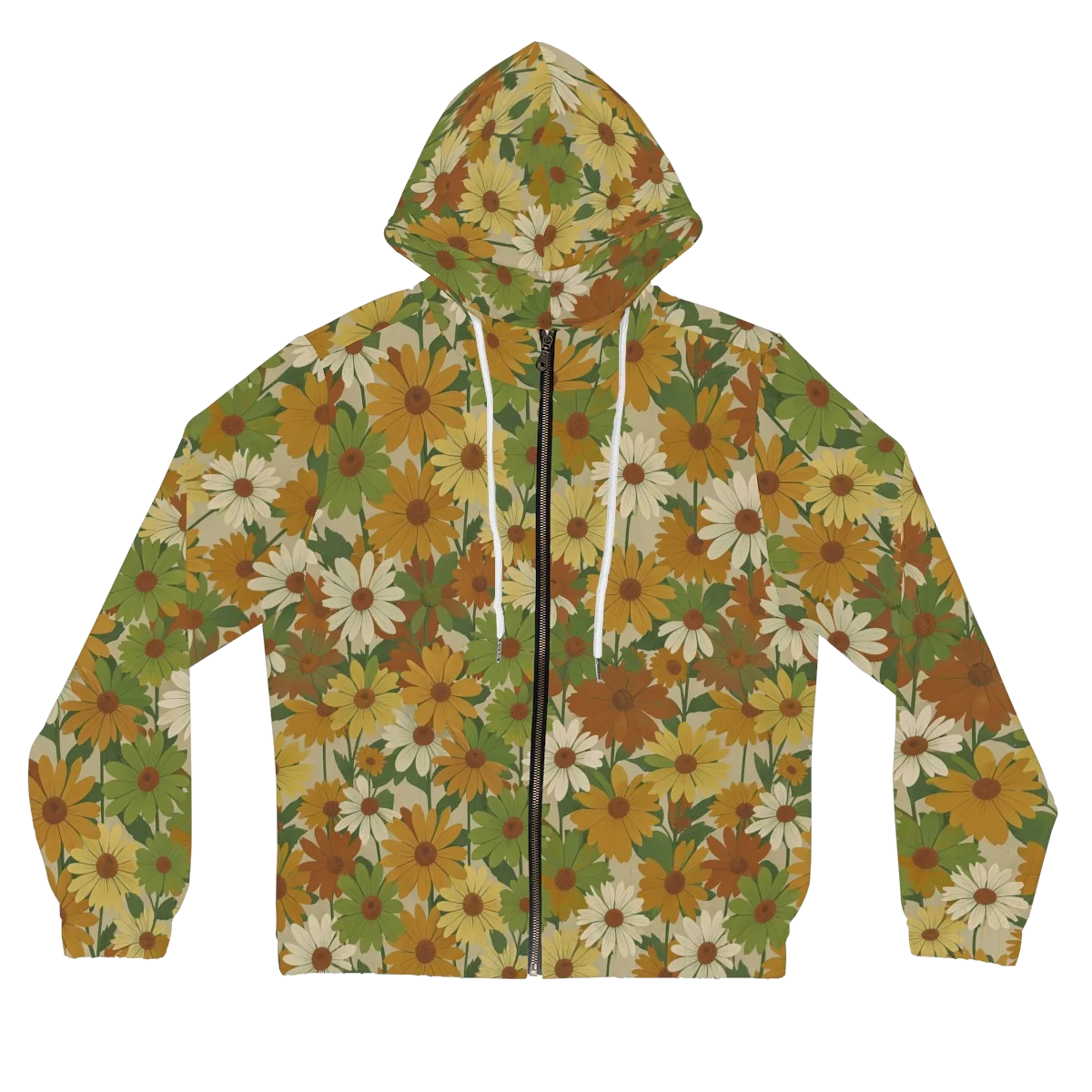 Harvest Bloom on Women's Full-Zip Hoodie — Front