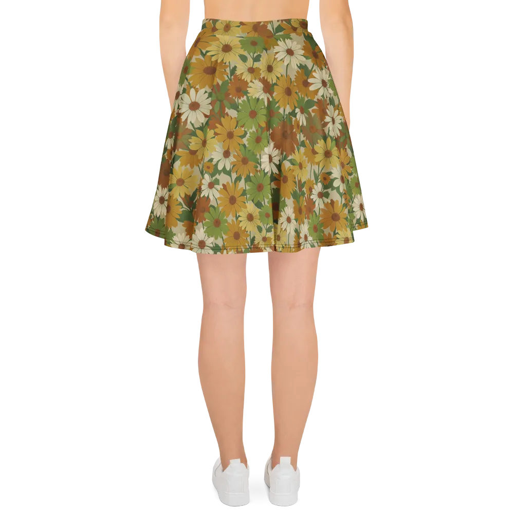 Harvest Bloom on Skater Skirt — Back