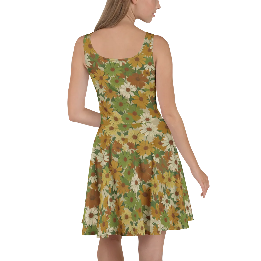Harvest Bloom on Skater Dress — Back