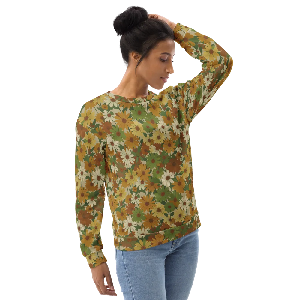 Harvest Bloom on Sweatshirt — Right Front