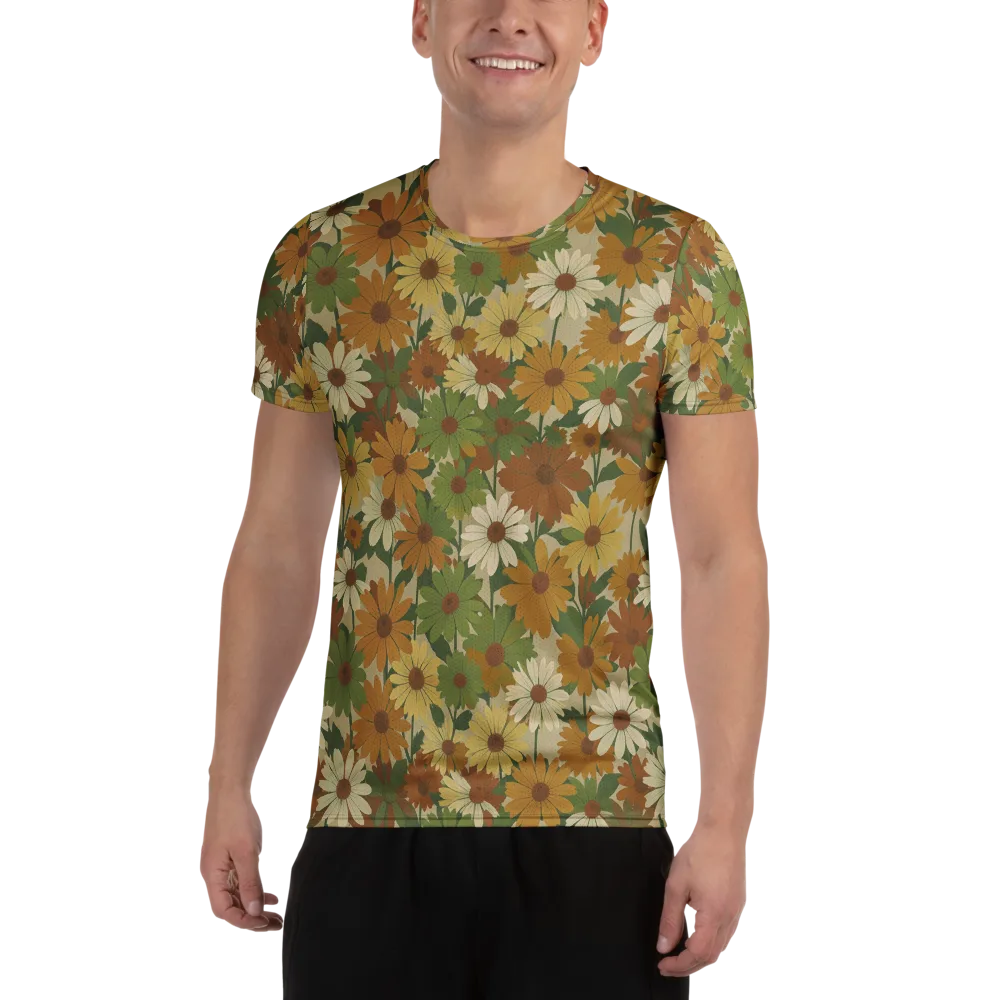 Harvest Bloom on Men's Athletic T-Shirt — Front