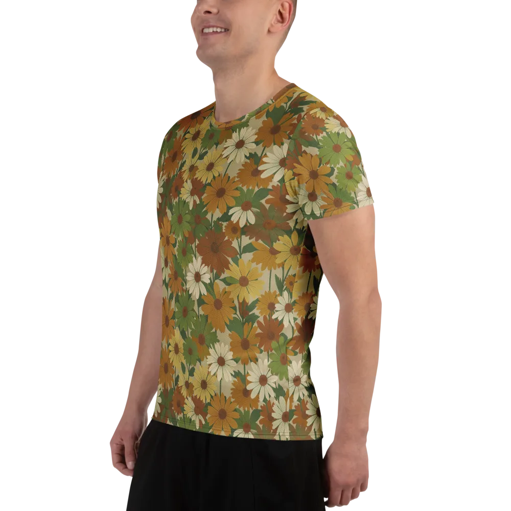 Harvest Bloom on Men's Athletic T-Shirt — Left