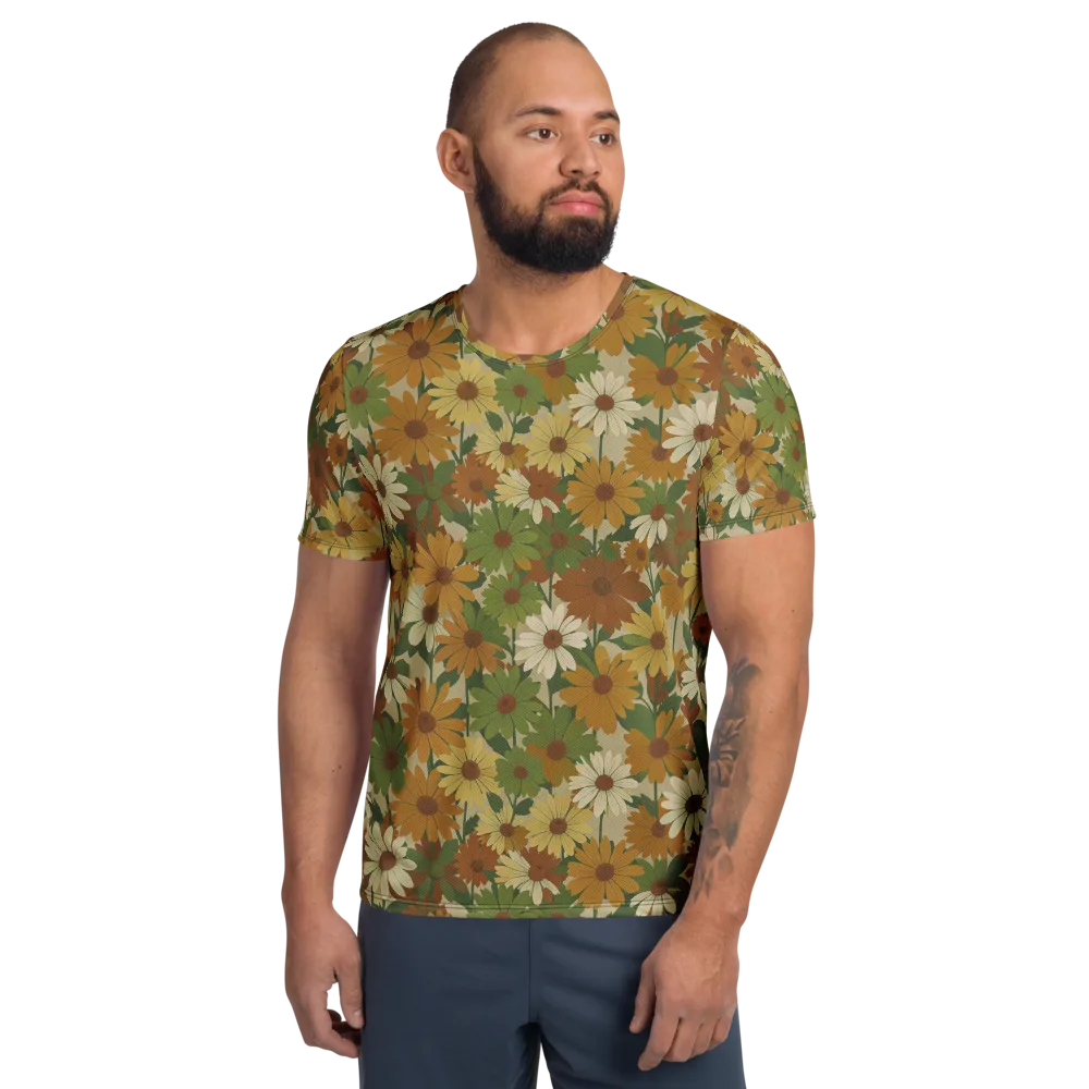 Harvest Bloom on Men's Athletic T-Shirt — Front