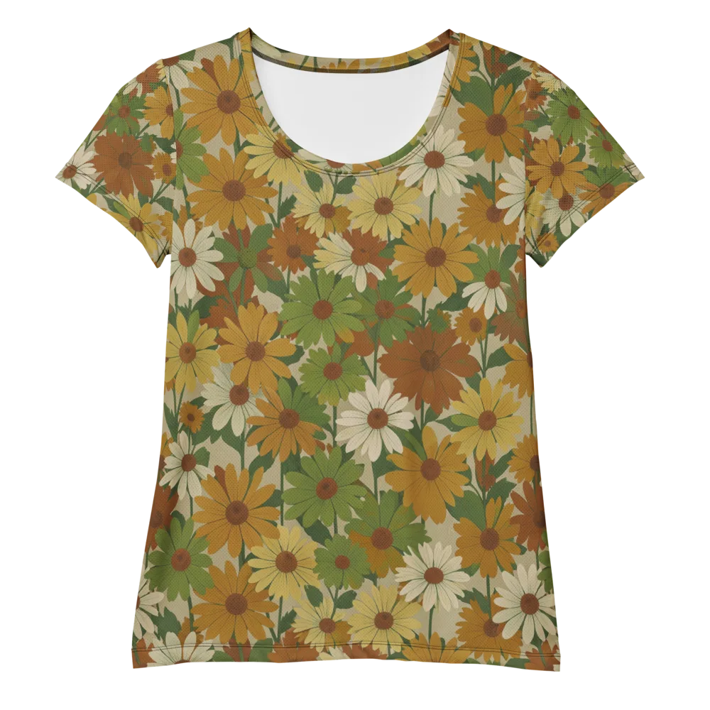 Harvest Bloom on Women's Athletic T-Shirt — Front