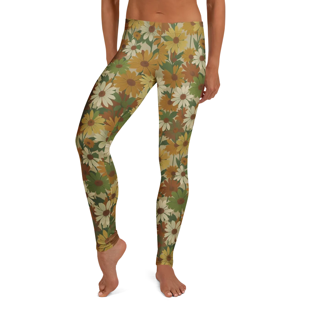 Harvest Bloom on Leggings — Front