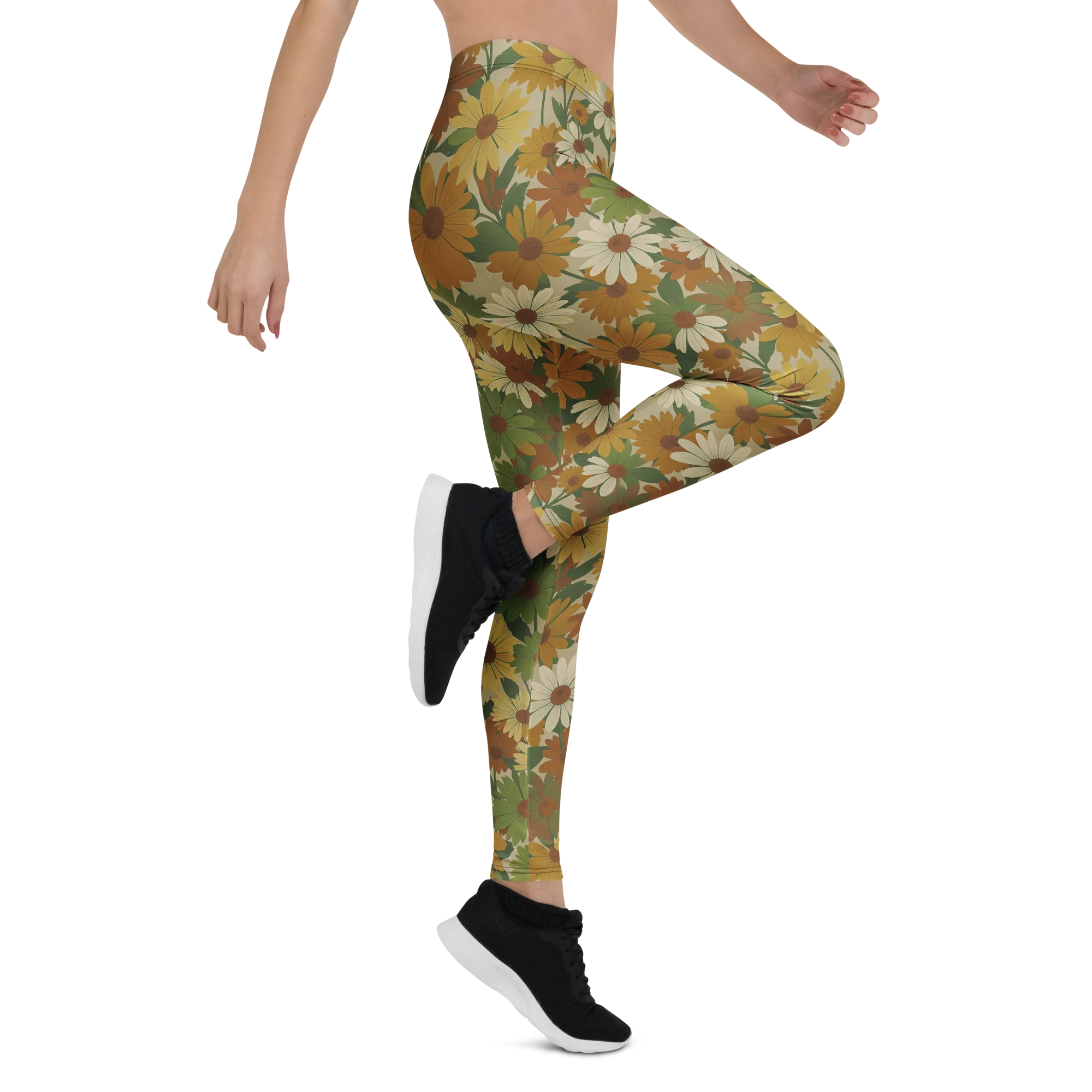 Harvest Bloom on Leggings — Right