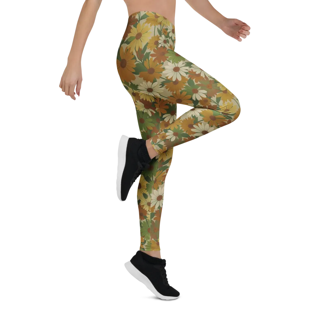 Harvest Bloom on Leggings — Right