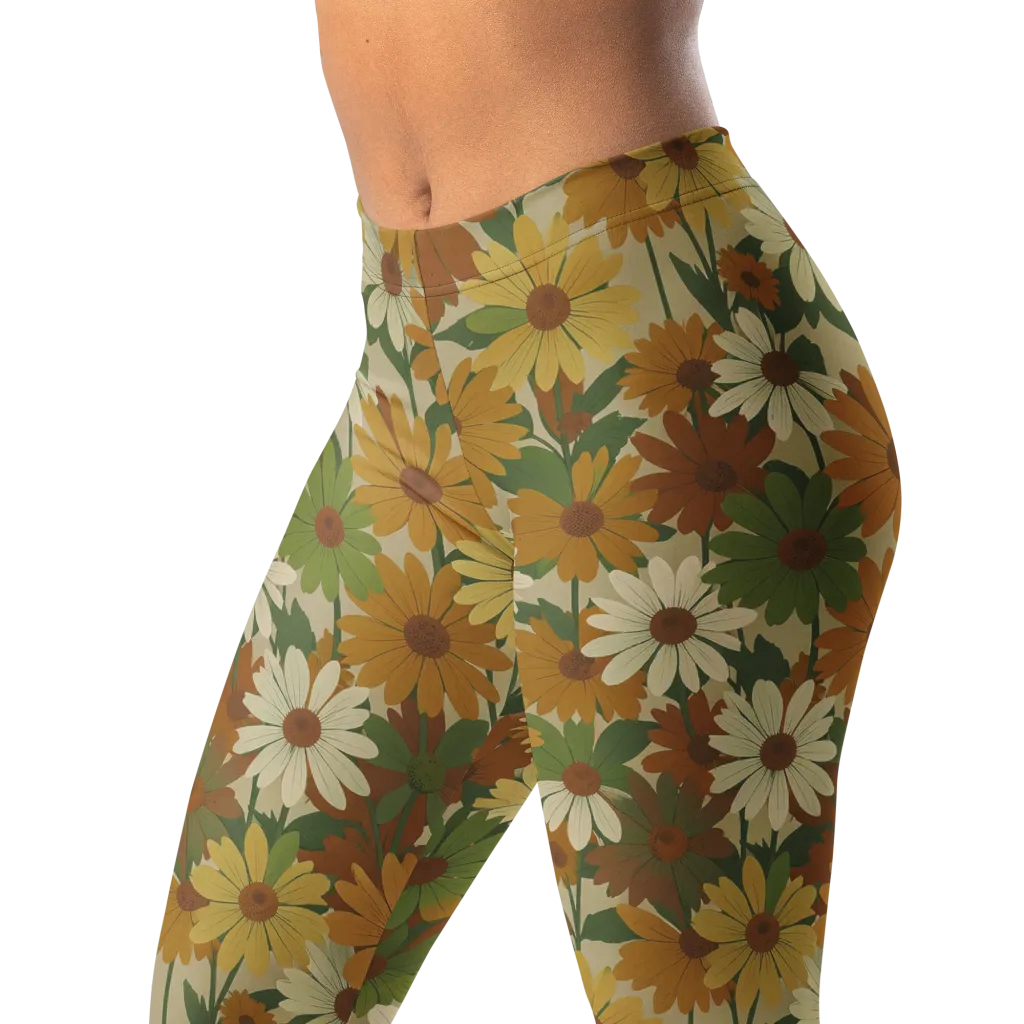 Harvest Bloom on Leggings — Left Front