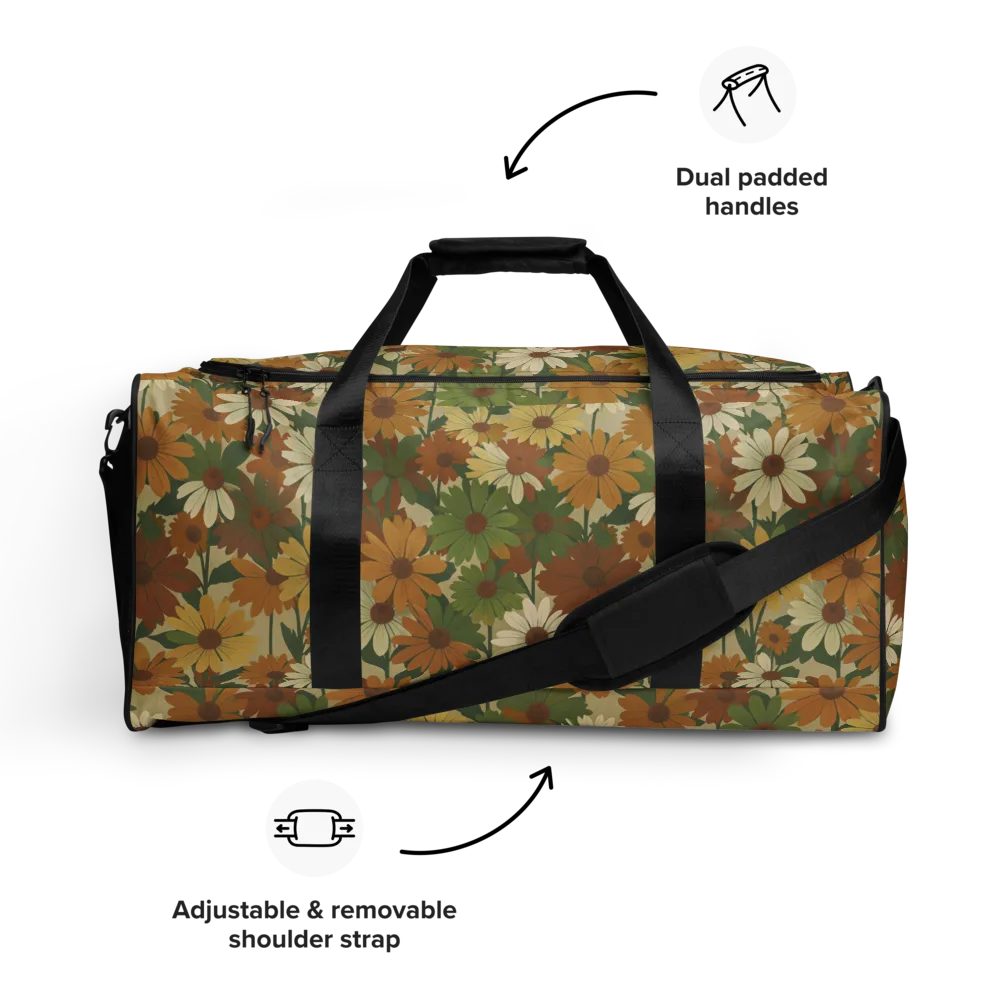 Harvest Bloom on Duffle Bag — Front