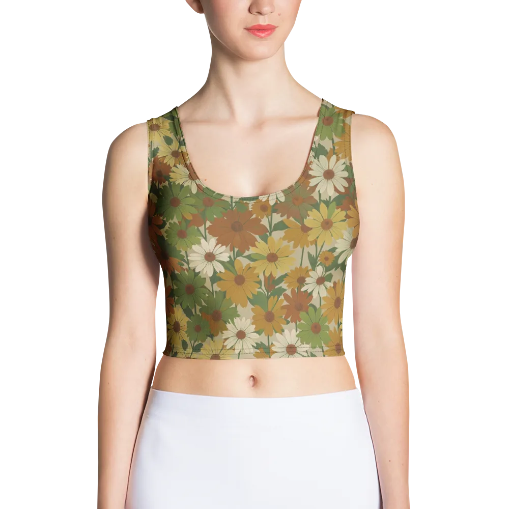 Harvest Bloom on Crop Top — Front