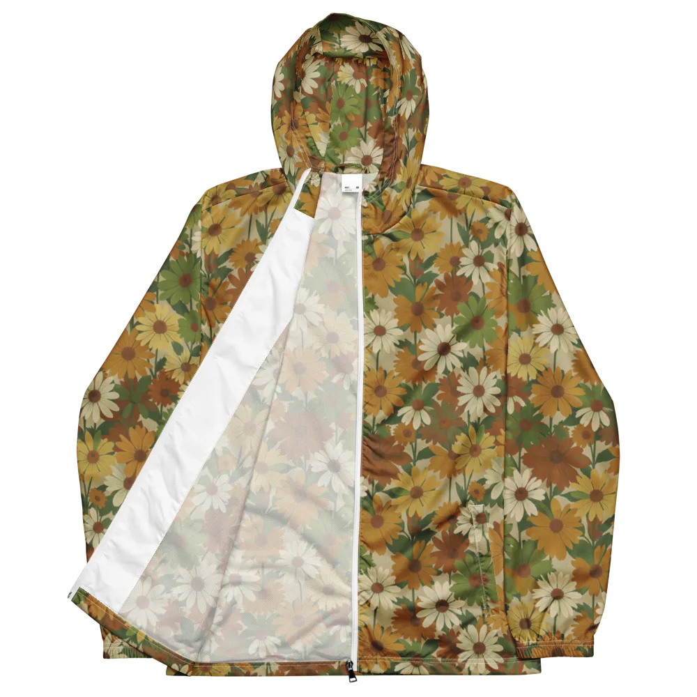 Harvest Bloom on Men's Windbreaker — Front