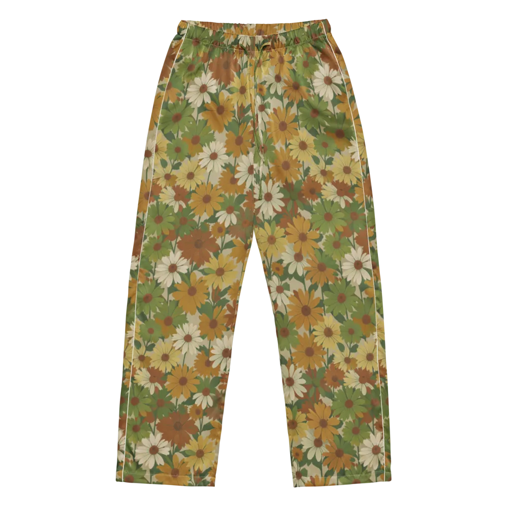 Harvest Bloom on Women's Pajama Pants — Front